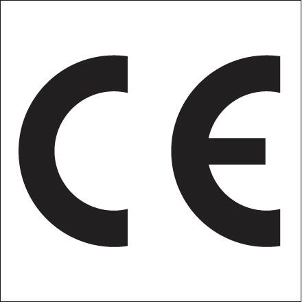 1 x 1" - "C E" Regulated Labels