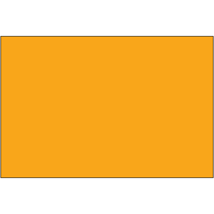 2 x 3" - Fluorescent Orange Removable Rectangle Labels