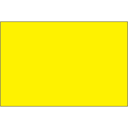 2 x 3" - Fluorescent Yellow Removable Rectangle Labels