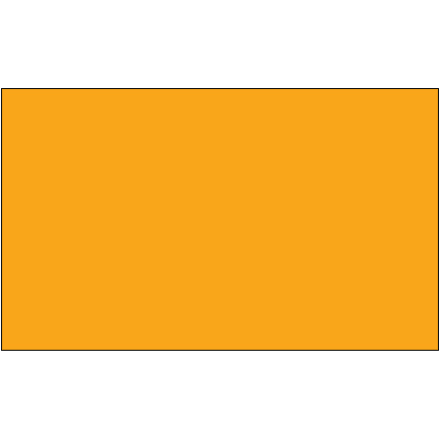 3 x 5" - Fluorescent Orange Removable Rectangle Labels