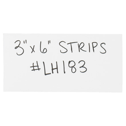 3 x 6" White Warehouse Labels - Magnetic Strips