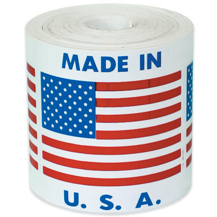 2 x 2" - "Made in U.S.A." Labels