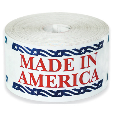 3 x 5" - "Made in America" Labels