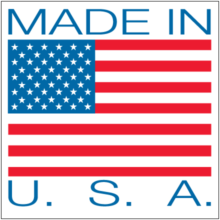 4 x 4" - "Made in U.S.A." Labels